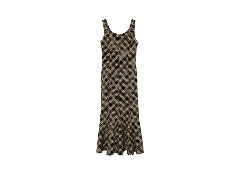 ANDMARY Alicia Check Dress "Beige"