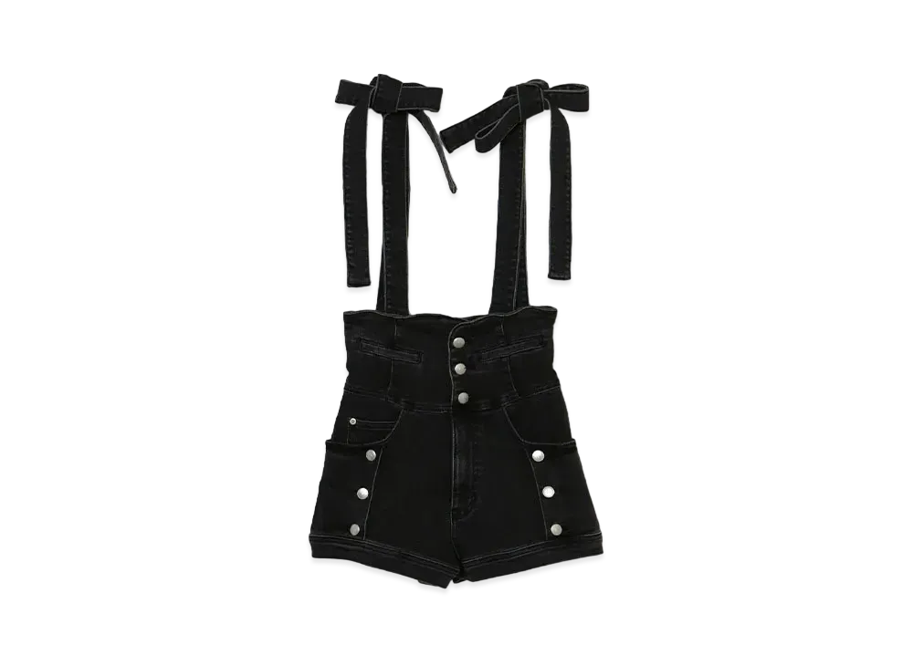 ANDMARY Ribbon Denim Allinone "Black"