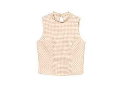 ANDMARY Natalie Check Tops "Beige"