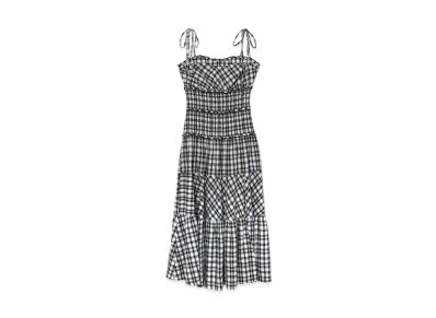 ANDMARY Audrey Check Dress "White"