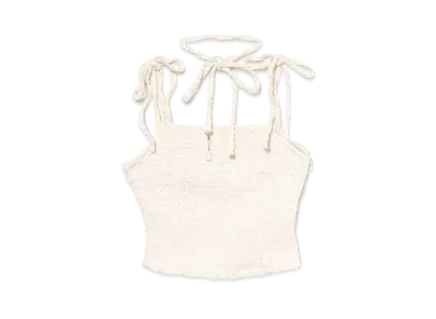ANDMARY Mimi Ribbon Camisole "White"