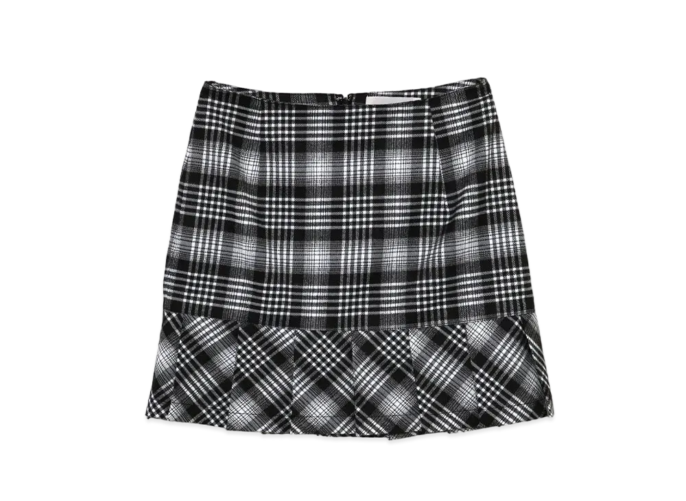 ANDMARY Lotta Check Mini Skirt "Black"