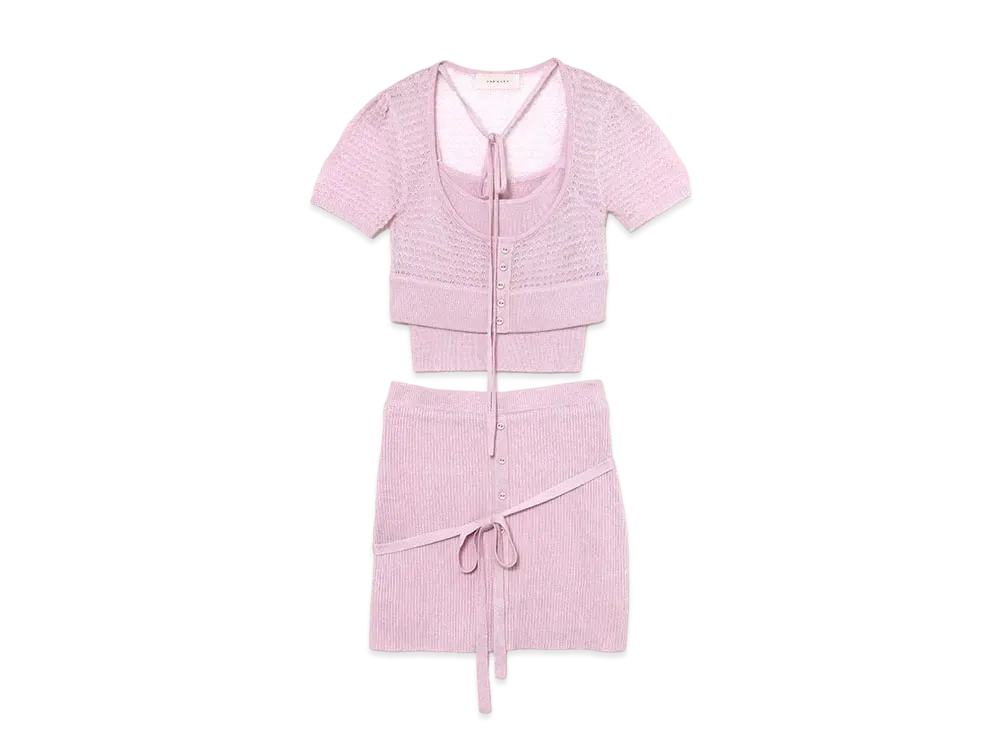 ANDMARY Tina Knit Set Up "Pink"
