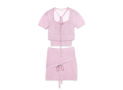 ANDMARY Tina Knit Set Up "Pink"