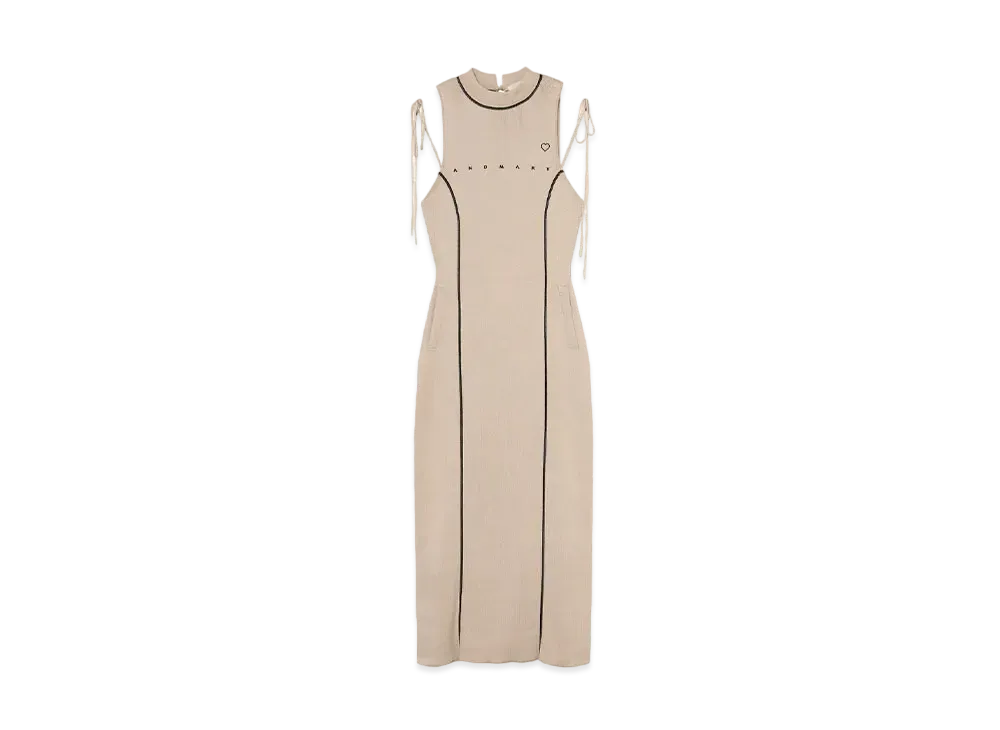 ANDMARY Mia Ribbon Dress "Beige"