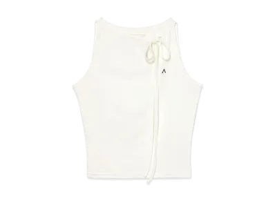 ANDMARY Ellie Ribbon Tops "White"