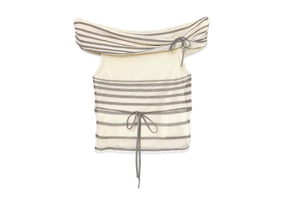 ANDMARY Connie Offshoulder Tops "Gray"