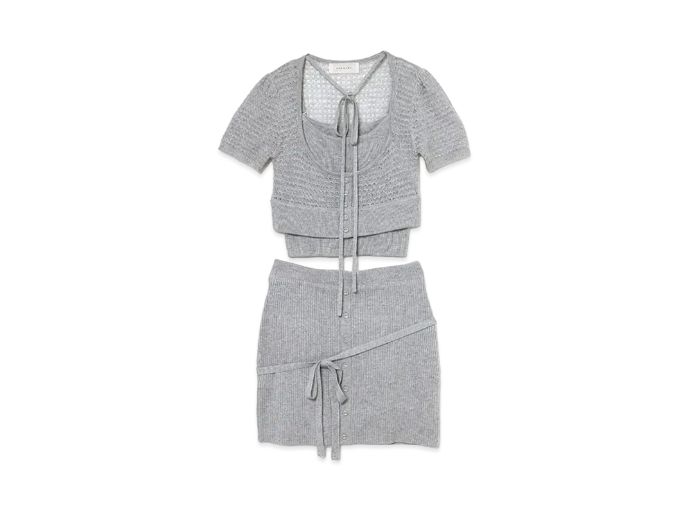 ANDMARY Tina Knit Set Up "Gray"