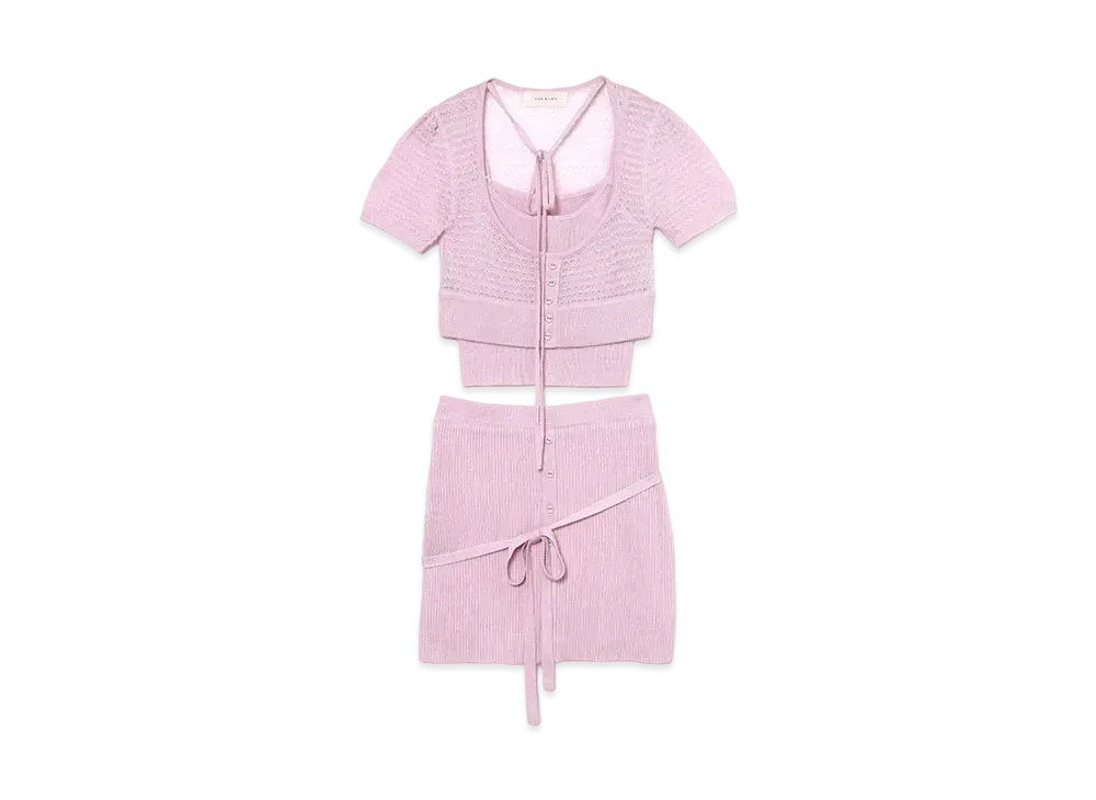 ANDMARY Tina Knit Set Up "Pink"