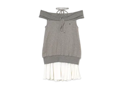 ANDMARY Amber Offshoulder Mini Dress "Gray"