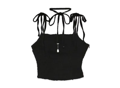 ANDMARY Mimi Ribbon Camisole "Black"
