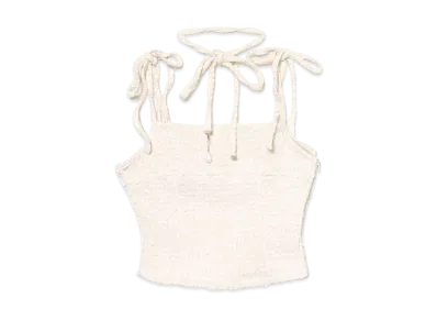 ANDMARY Mimi Ribbon Camisole "White"