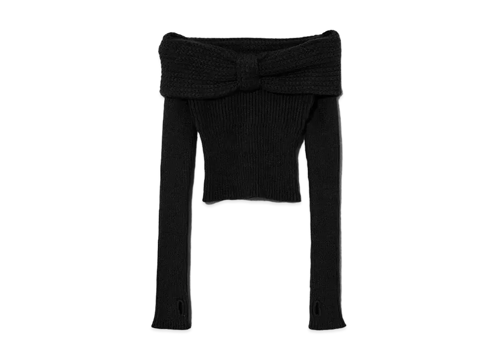 ANDMARY Amanda Offshoulder Tops "Black"