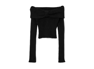 ANDMARY Amanda Offshoulder Tops "Black"
