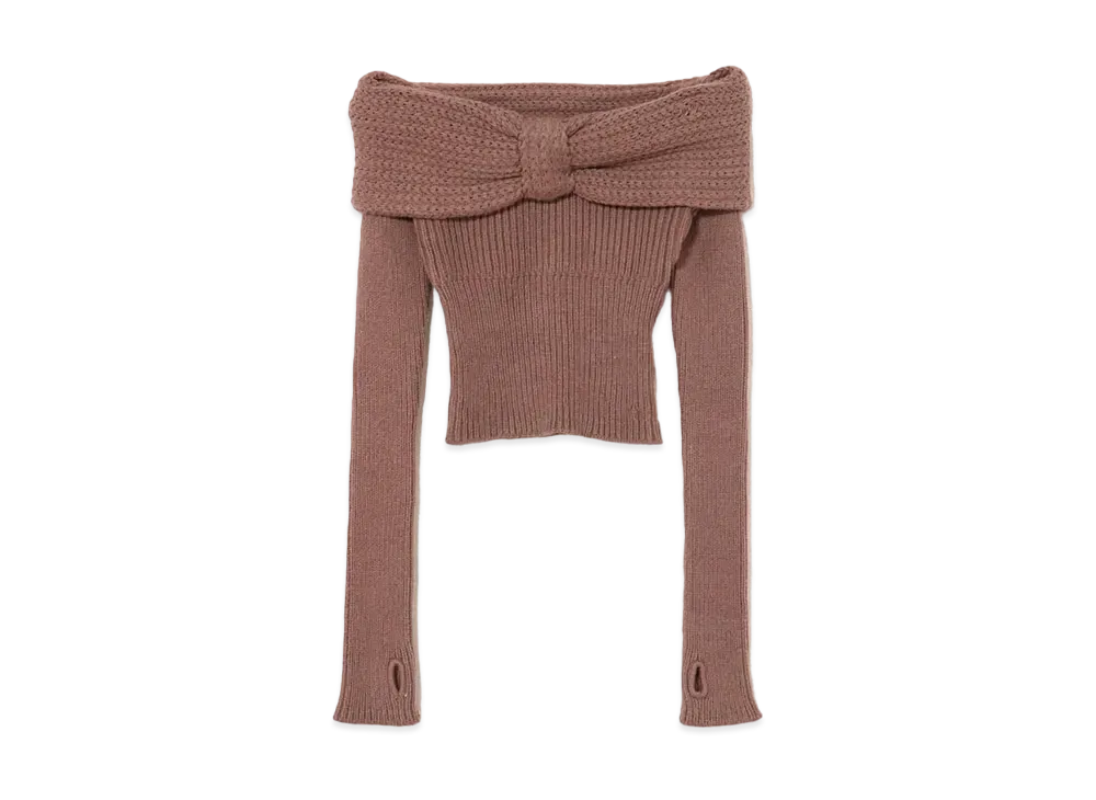ANDMARY Amanda Offshoulder Tops "Mocha"