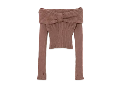 ANDMARY Amanda Offshoulder Tops "Mocha"