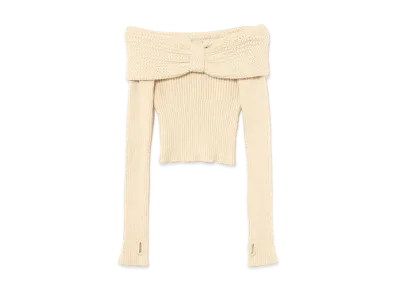 ANDMARY Amanda Offshoulder Tops "Beige"