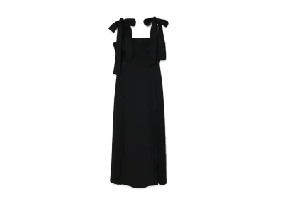 ANDMARY Ann Ribbon Pleats Dress "Black"