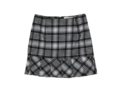 ANDMARY Lotta Check Mini Skirt "Black"