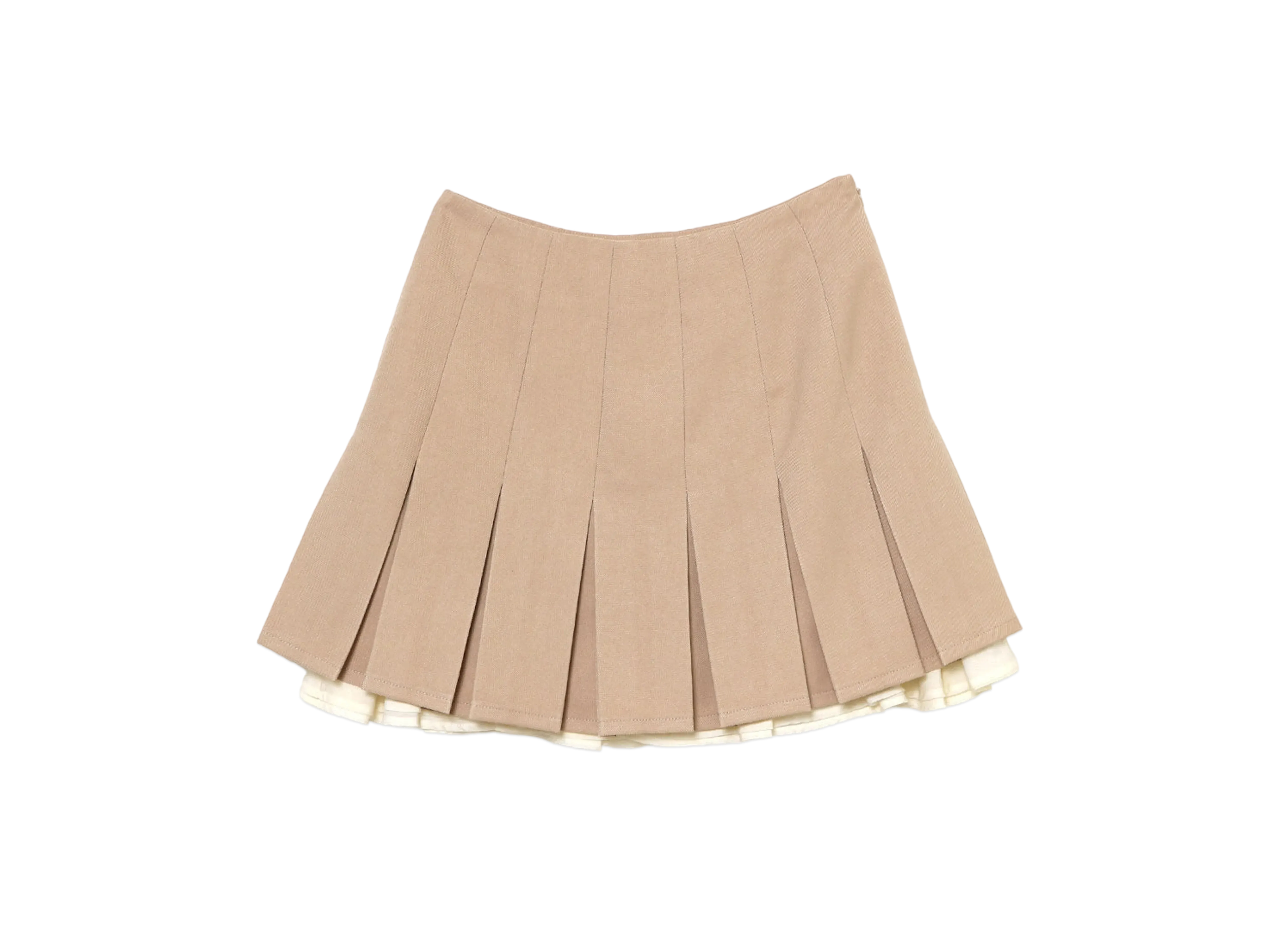 ANDMARY Fiola Chiffon Mini Skirt "Beige"