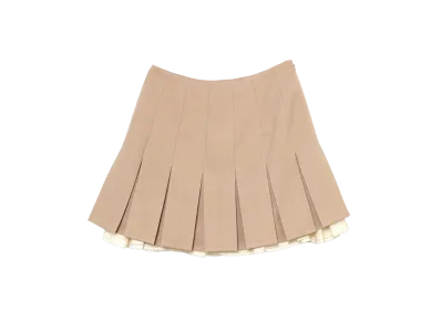 ANDMARY Fiola Chiffon Mini Skirt "Beige"