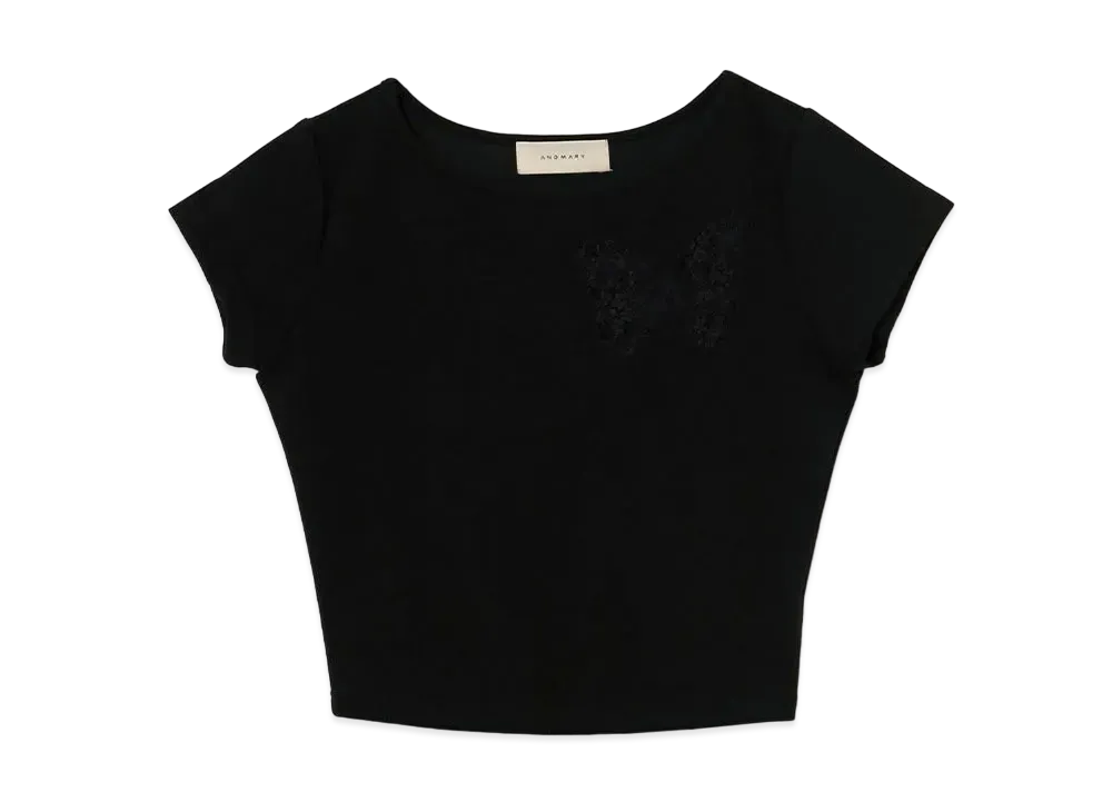 ANDMARY Nini Lace Tops "Black"