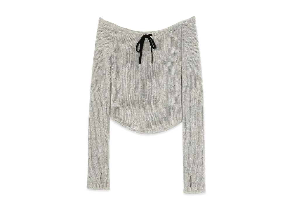 ANDMARY Sheena Knit Tops "Gray"