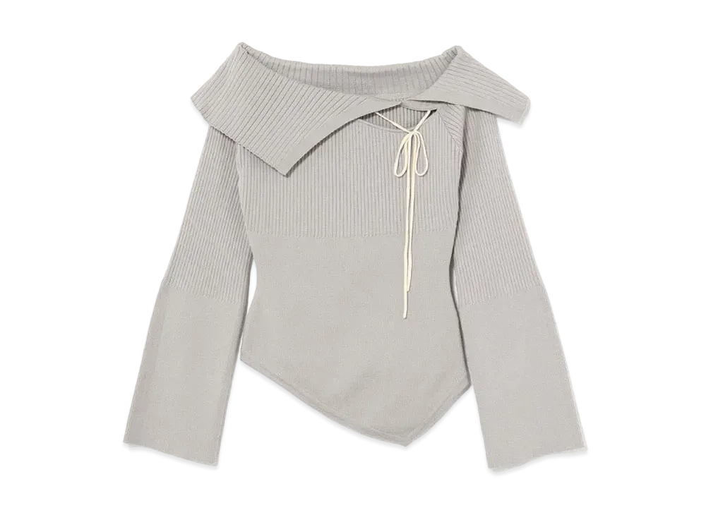 ANDMARY Amari Ribbon Tops "Gray"