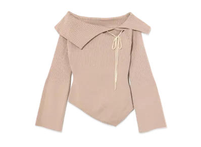 ANDMARY Amari Ribbon Tops "Beige"