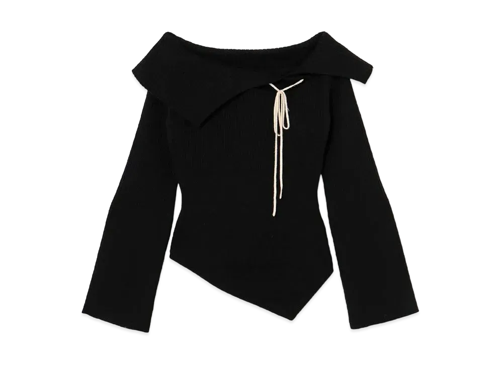 ANDMARY Amari Ribbon Tops "Black"
