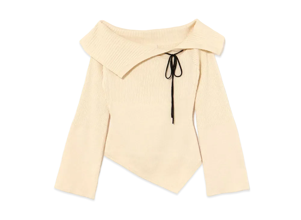 ANDMARY Amari Ribbon Tops "Ivory"