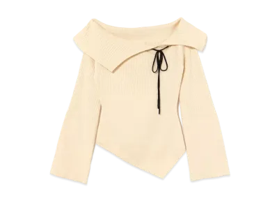 ANDMARY Amari Ribbon Tops "Ivory"