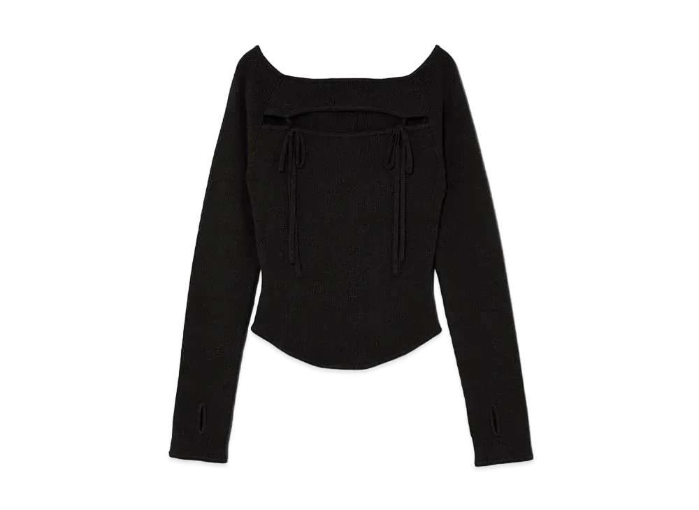 ANDMARY Bebe Knit Tops "Black"