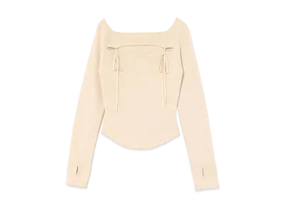 ANDMARY Bebe Knit Tops "Ivory"