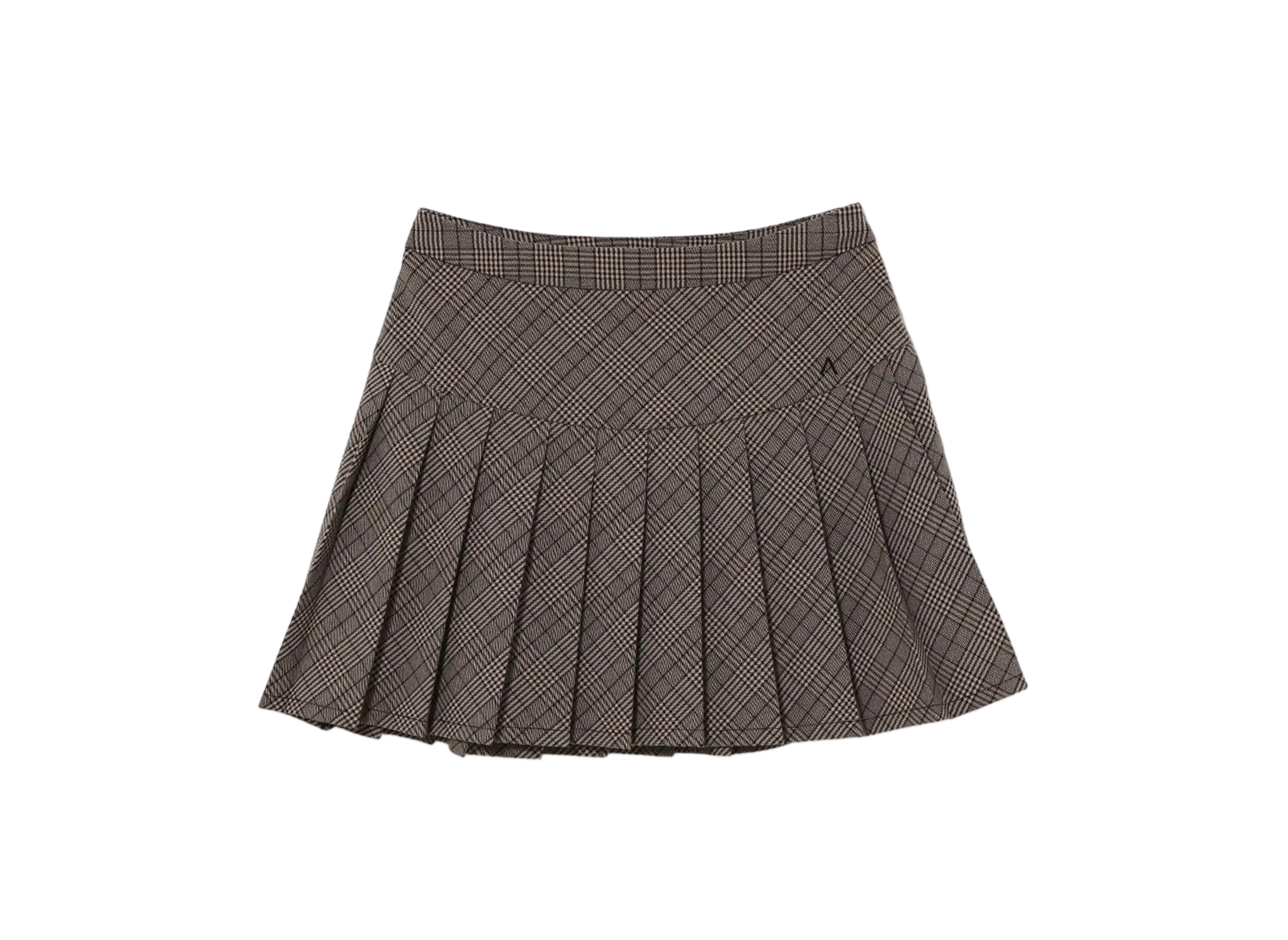 ANDMARY Audrey Check Mini Skirt "Beige"
