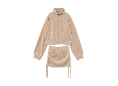 ANDMARY Heart Point Girls Set Up "Beige"