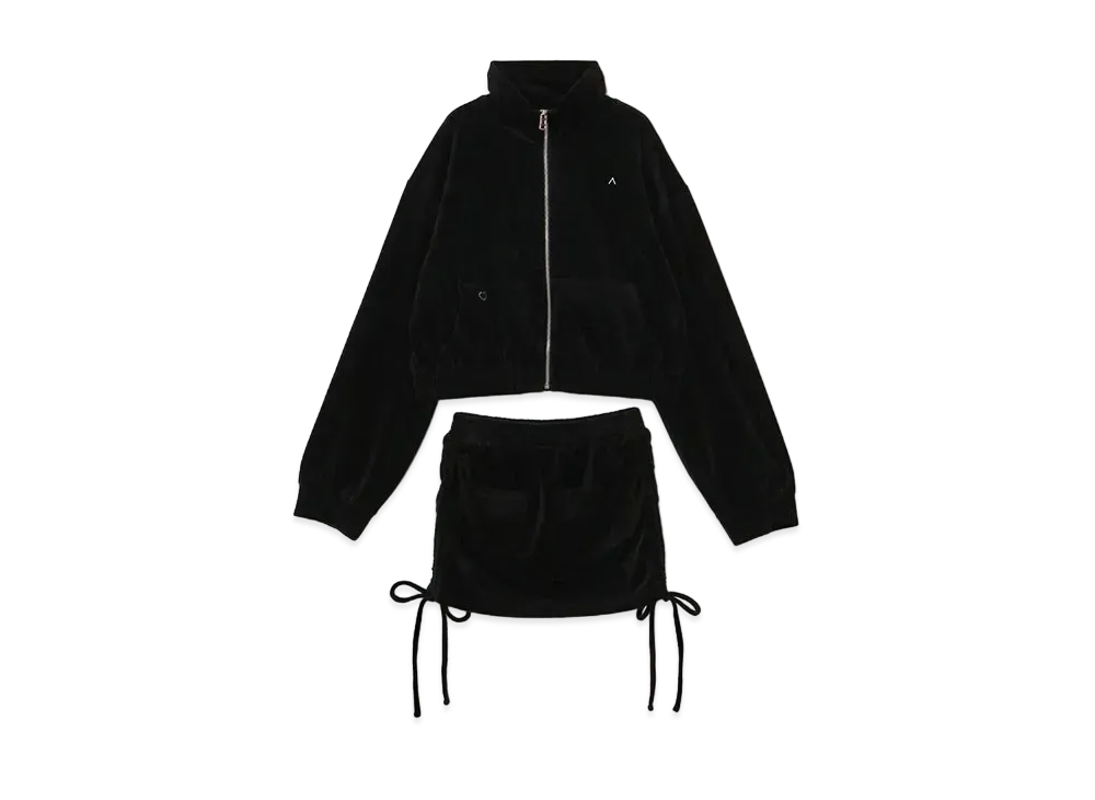 ANDMARY Heart Point Girls Set Up "Black"