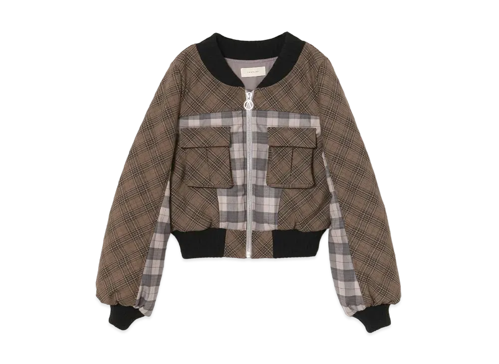 ANDMARY Coco Check Jacket "Pink Beige"