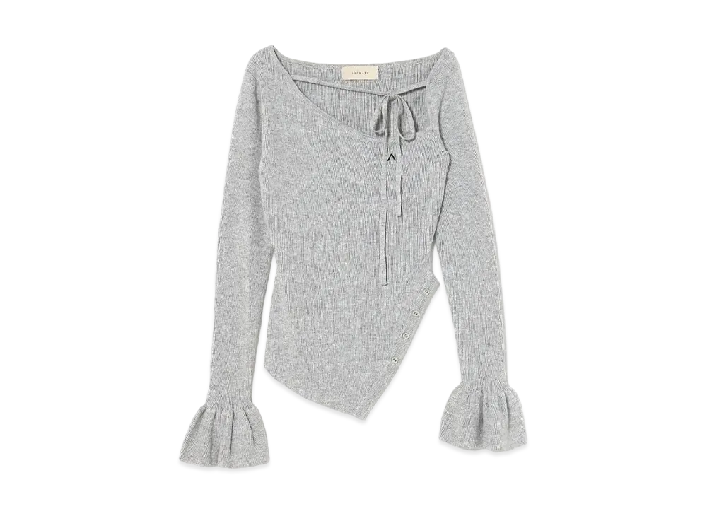 ANDANDMARY Mary Flora knit tops "Gray"