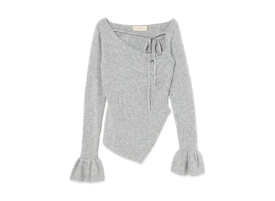 ANDANDMARY Mary Flora knit tops "Gray"