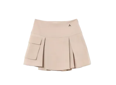 ANDANDMARY Mary Nina flare mini skirt "Beige"