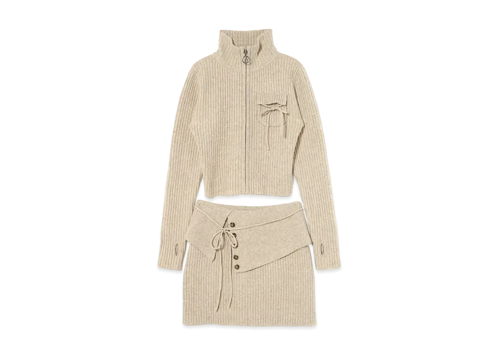 ANDANDMARY Mary Luz knit set up "Beige"