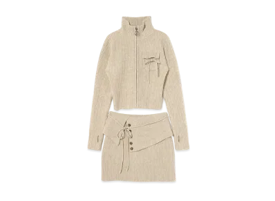ANDANDMARY Mary Luz knit set up "Beige"