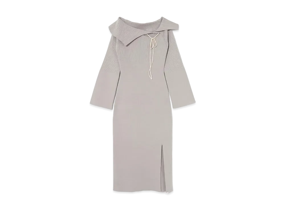 ANDANDMARY Mary Amari ribbon dress "Gray"