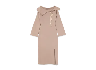 ANDANDMARY Mary Amari ribbon dress "Beige"