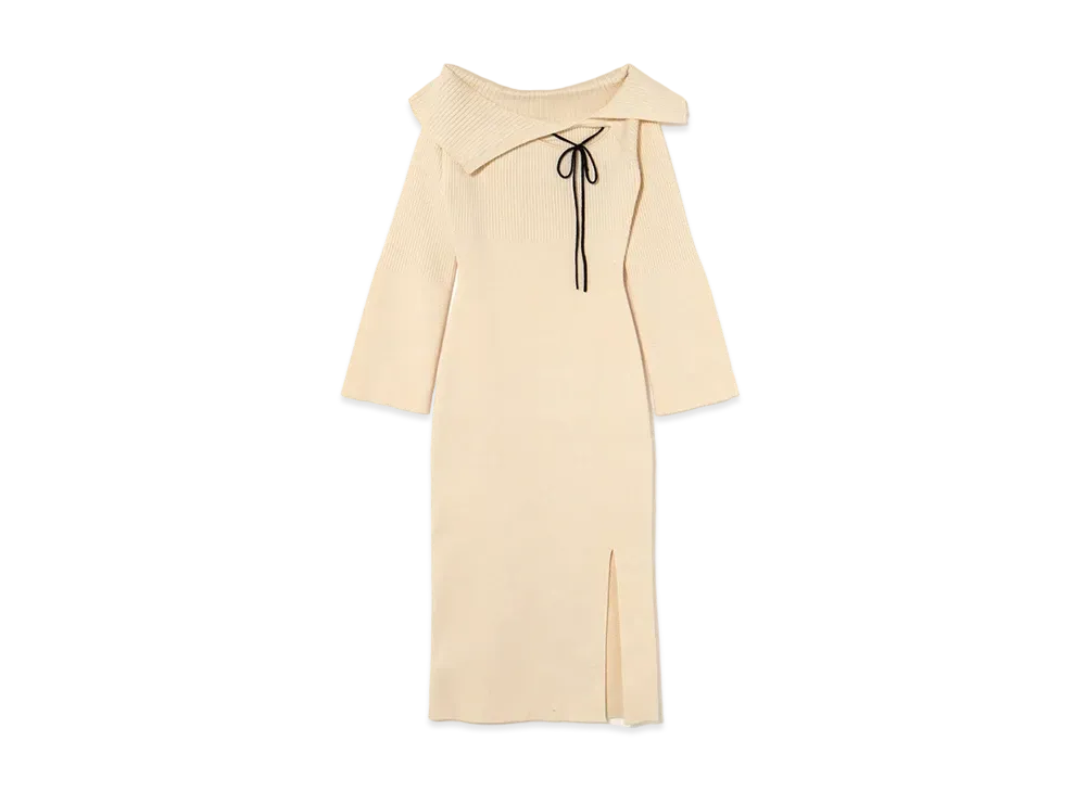 ANDANDMARY Mary Amari ribbon dress "Ivory"
