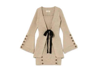 ANDANDMARY Mary Rola ribbon set up "Beige"
