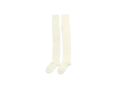 ANDANDMARY Baby Knit Knee High Sox "Ivory"