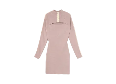 ANDANDMARY Ava Line Knit Mini Dress "Baby Pink"