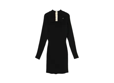 ANDANDMARY Ava Line Knit Mini Dress "Black"